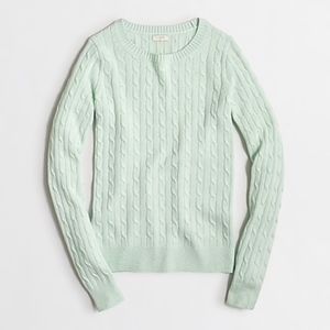 J.Crew Wool-Blend Cable-Knit Sweater